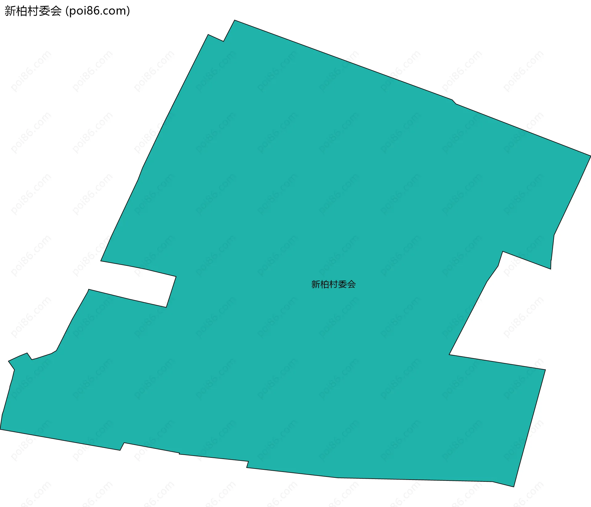 新柏村委会边界地图