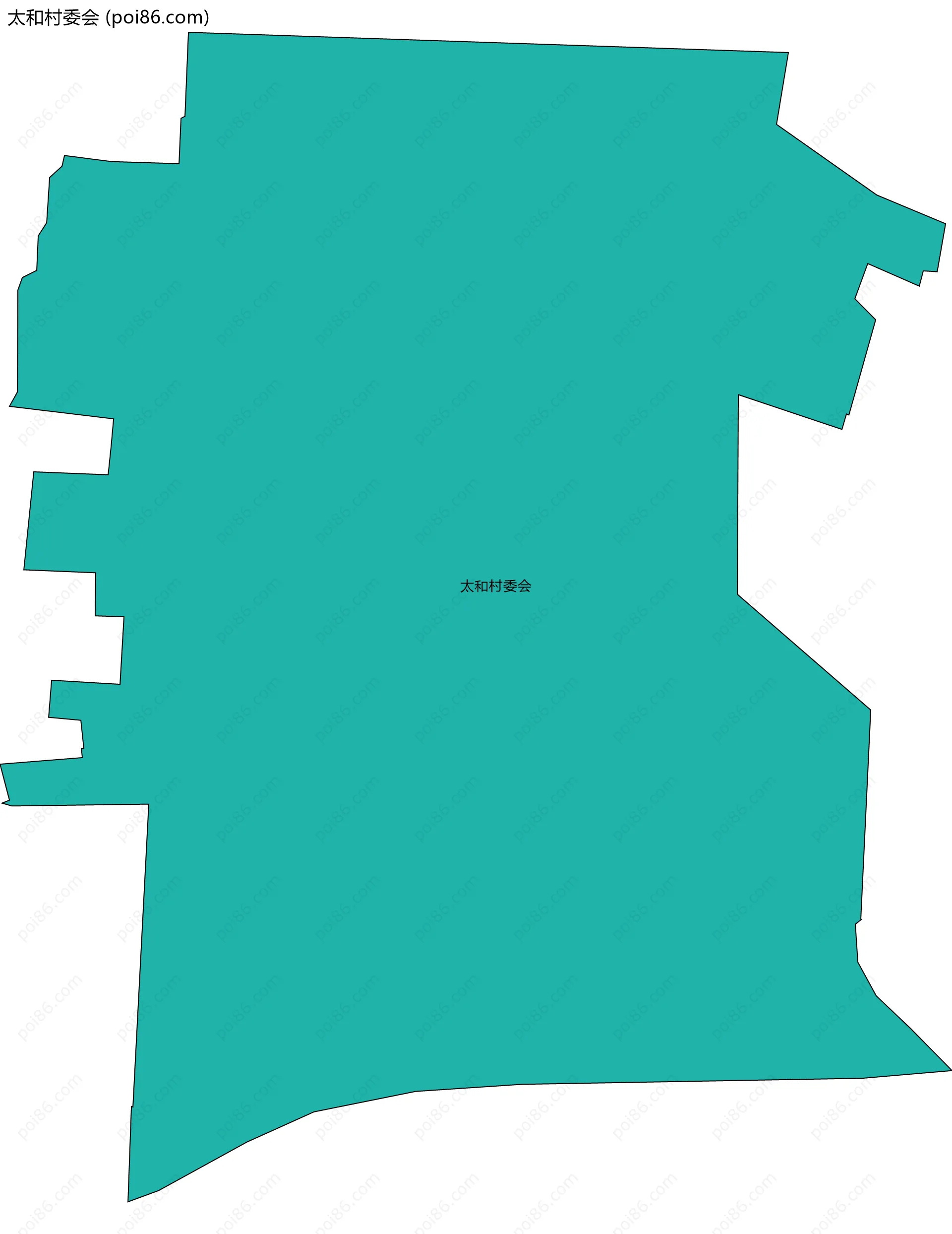 太和村委会边界地图