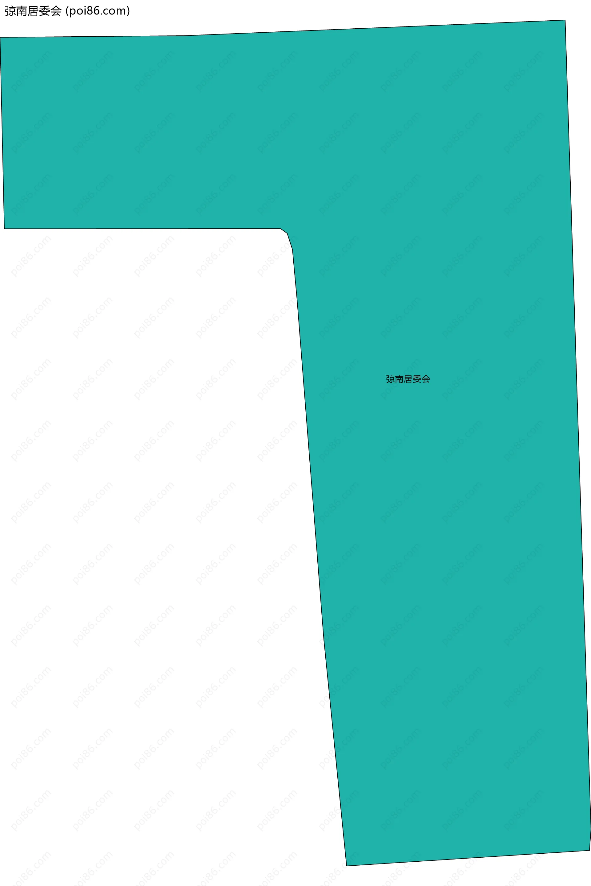 弶南居委会边界地图