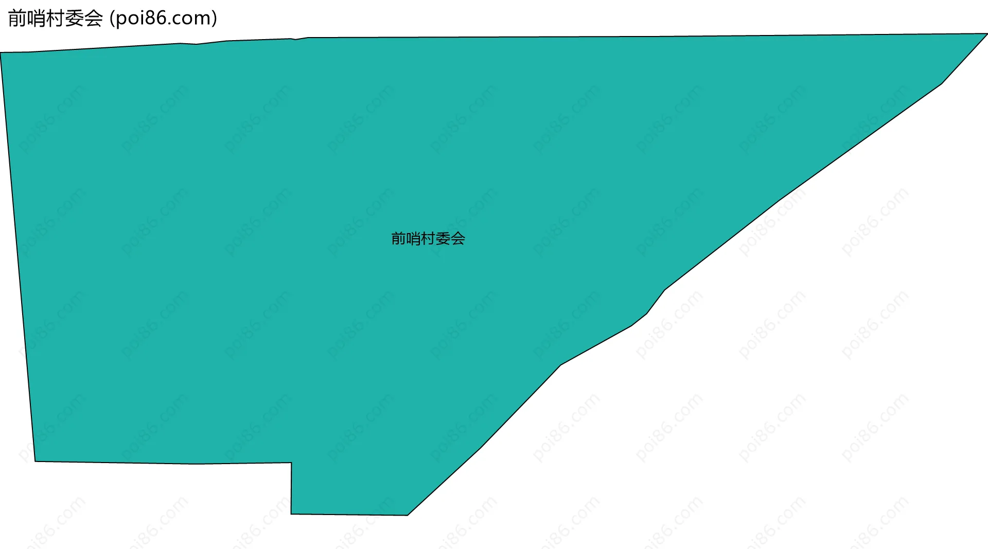 前哨村委会边界地图