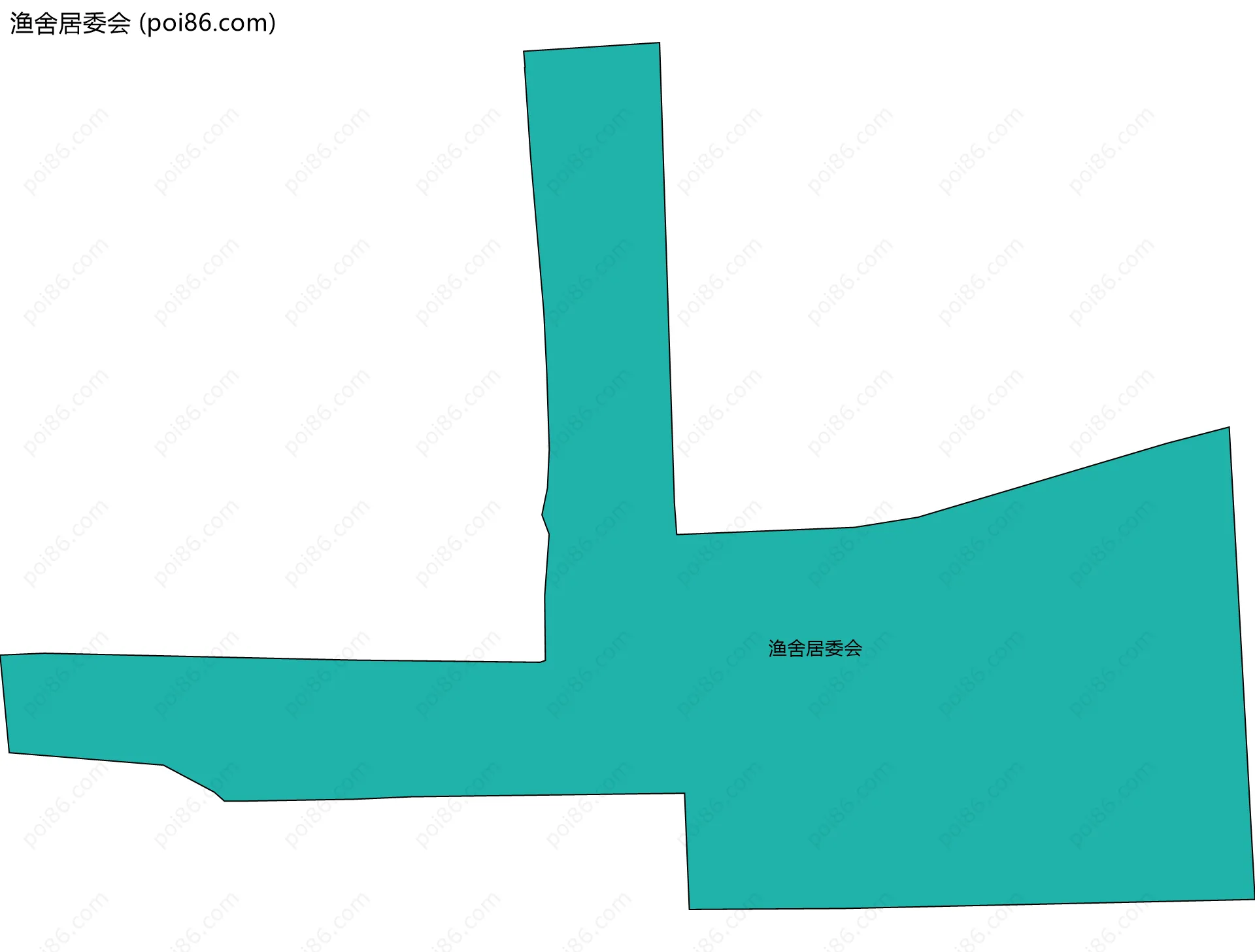 渔舍居委会边界地图