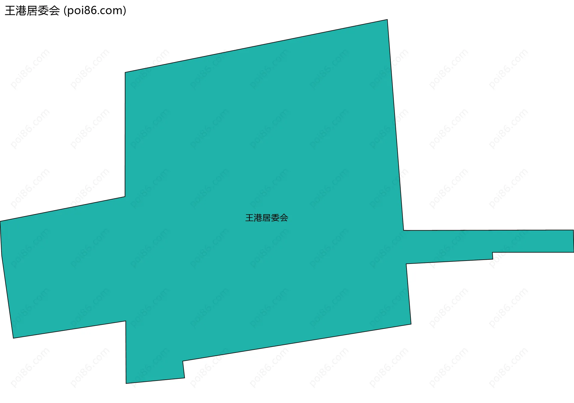 王港居委会边界地图