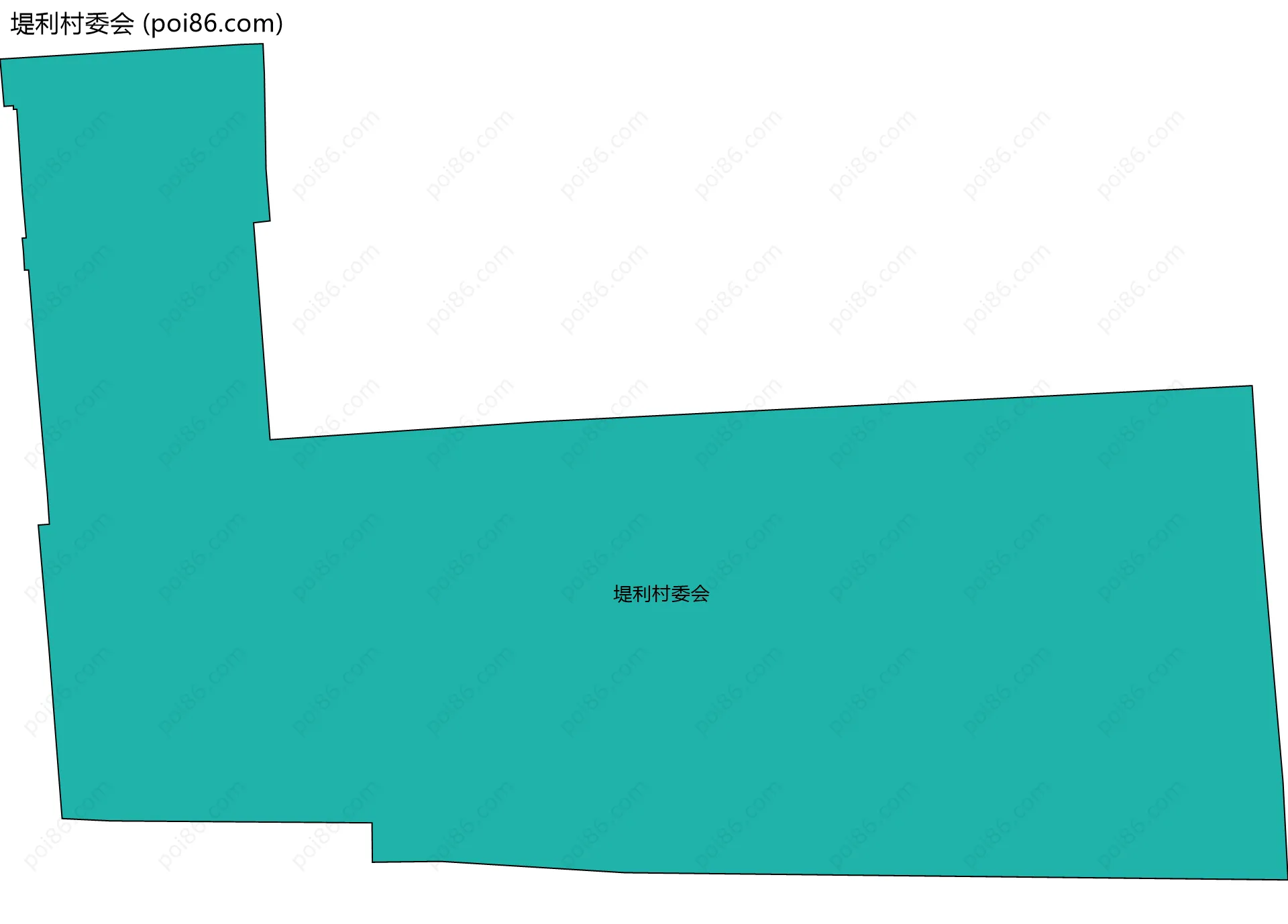 堤利村委会边界地图