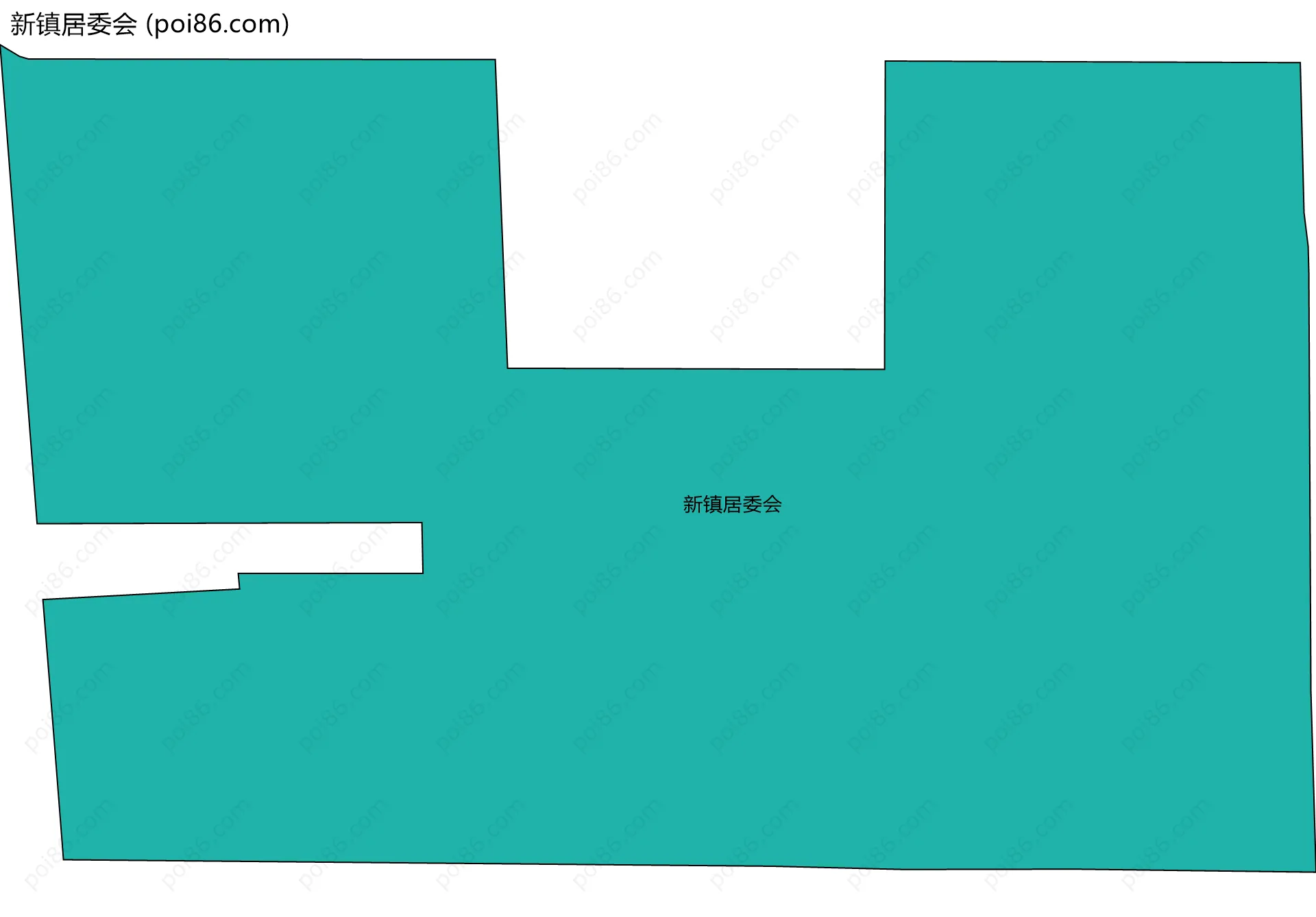 新镇居委会边界地图