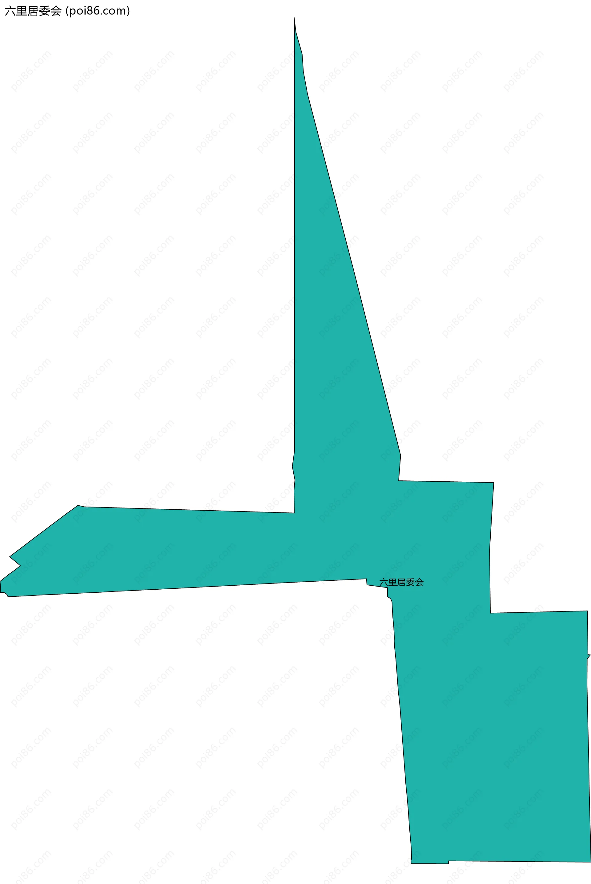 六里居委会边界地图