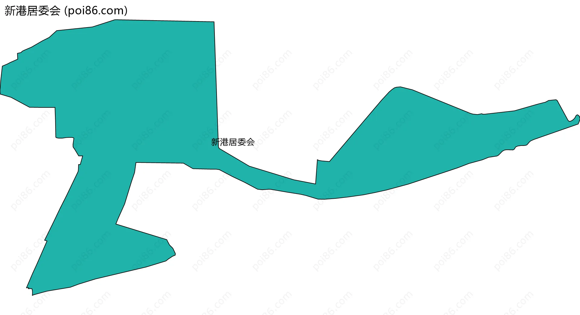 新港居委会边界地图