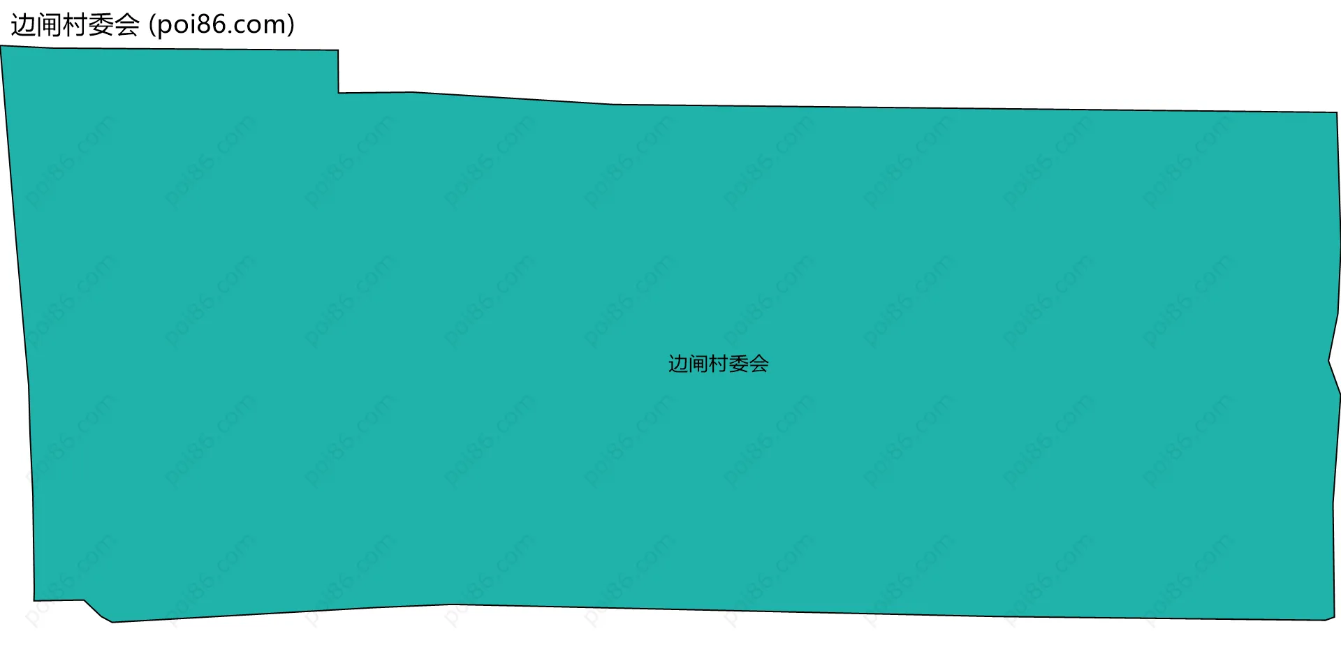 边闸村委会边界地图