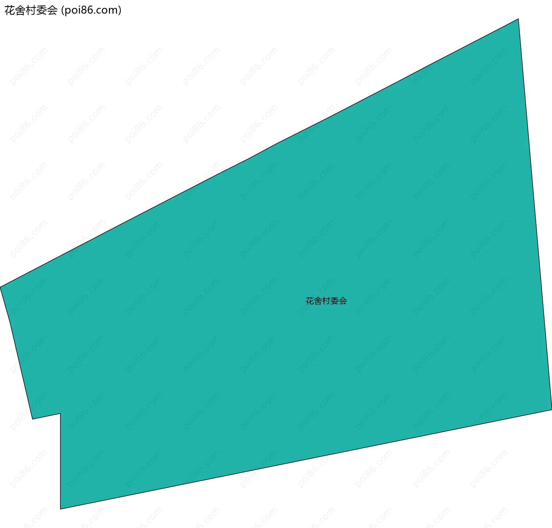 花舍村委会边界地图