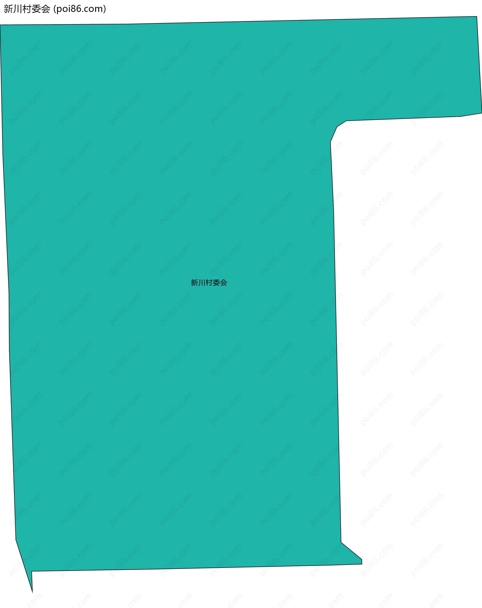 新川村委会边界地图