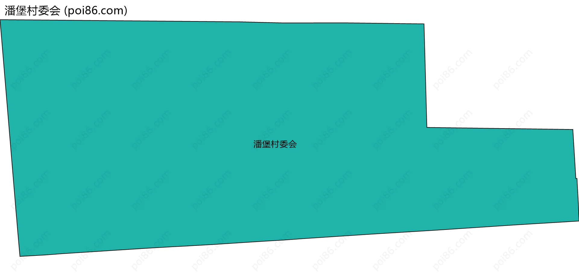 潘堡村委会边界地图