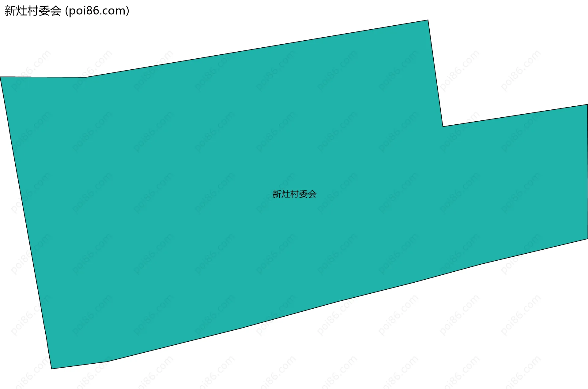 新灶村委会边界地图