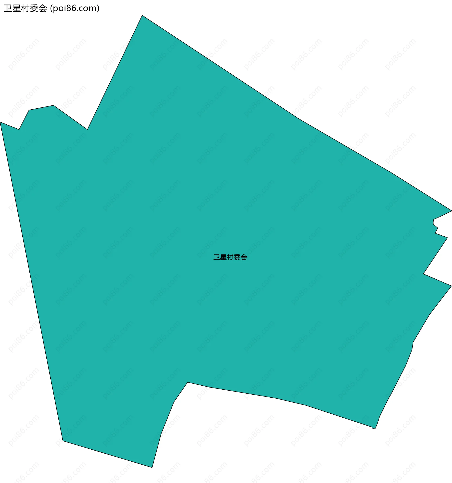 卫星村委会边界地图