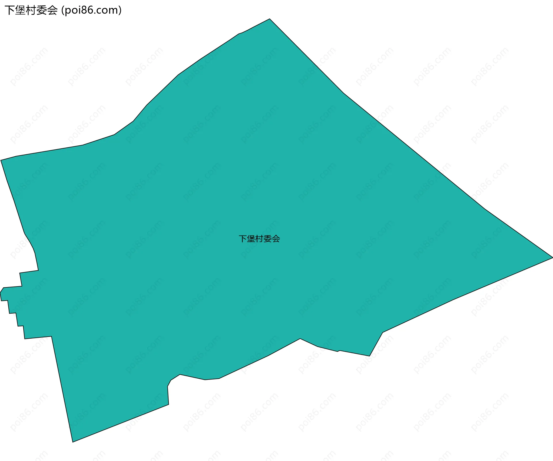 下堡村委会边界地图