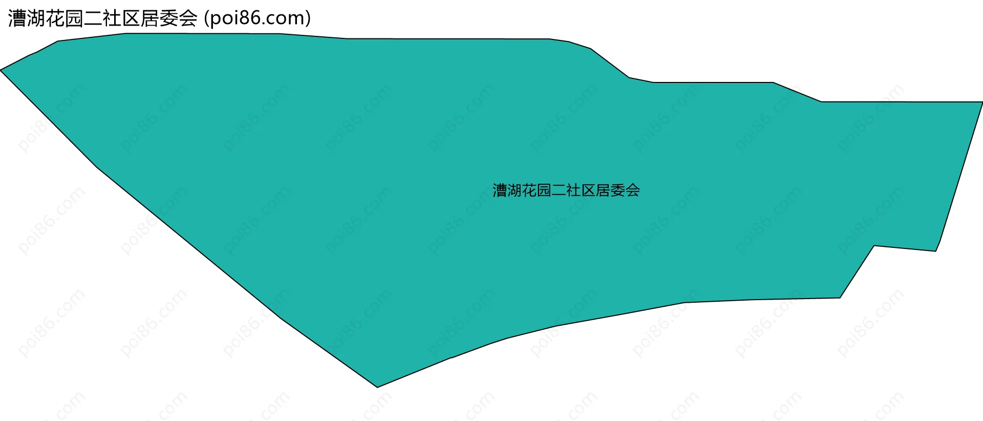 漕湖花园二社区居委会边界地图