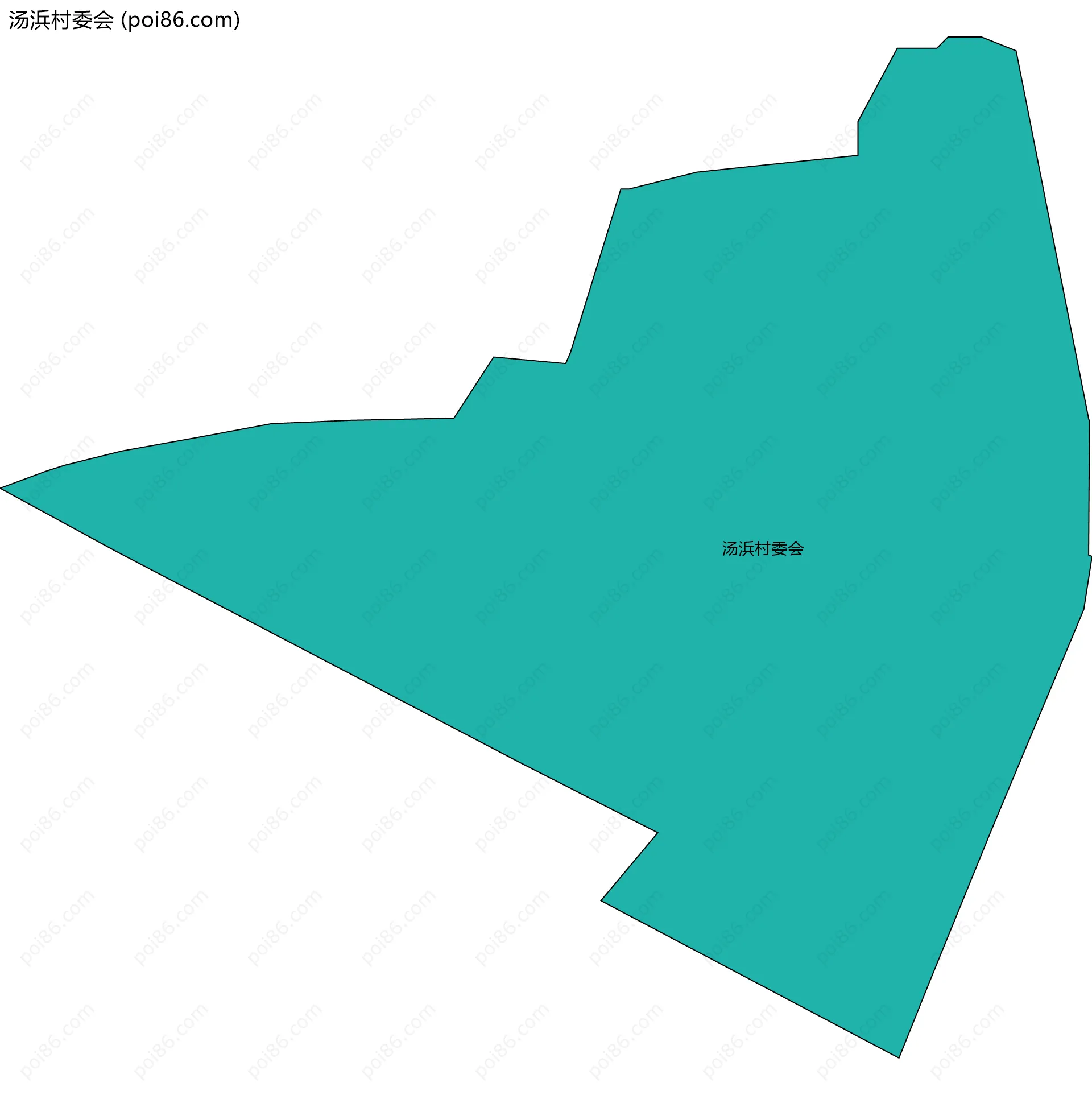 汤浜村委会边界地图