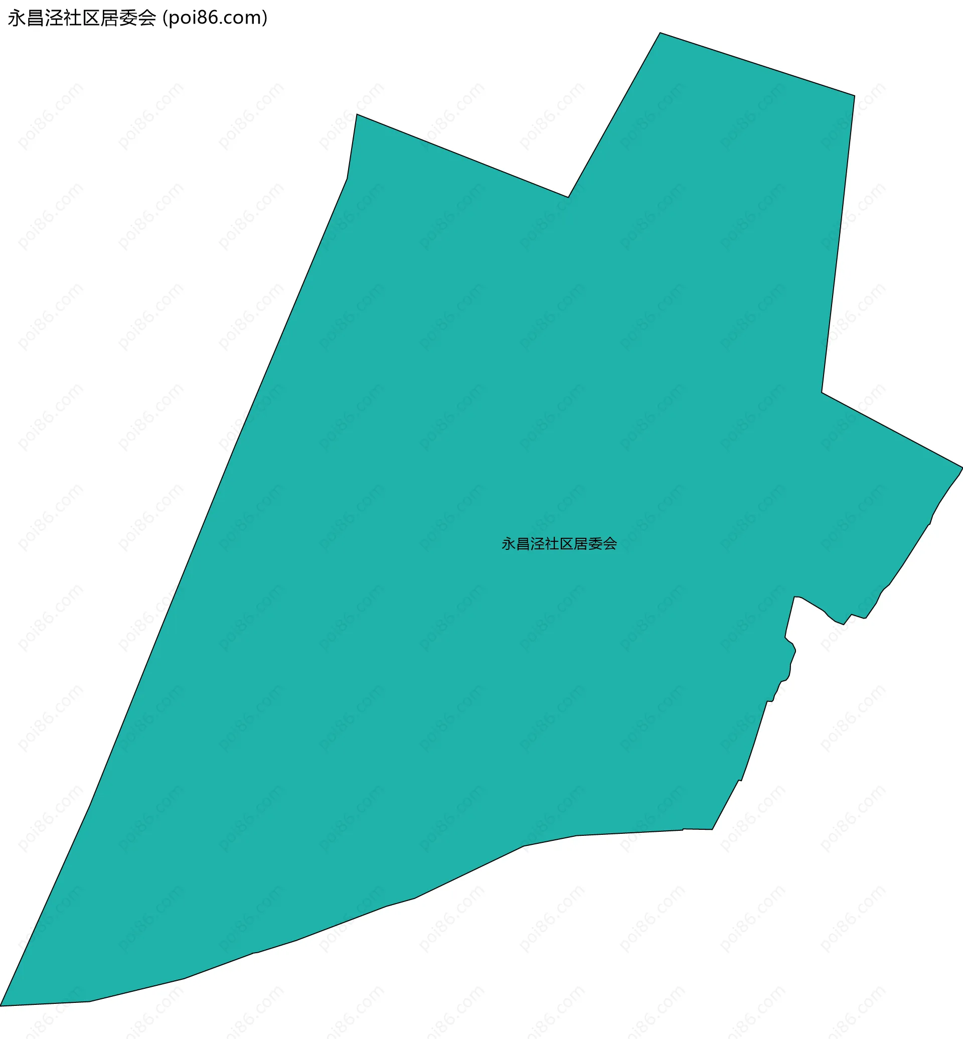 永昌泾社区居委会边界地图