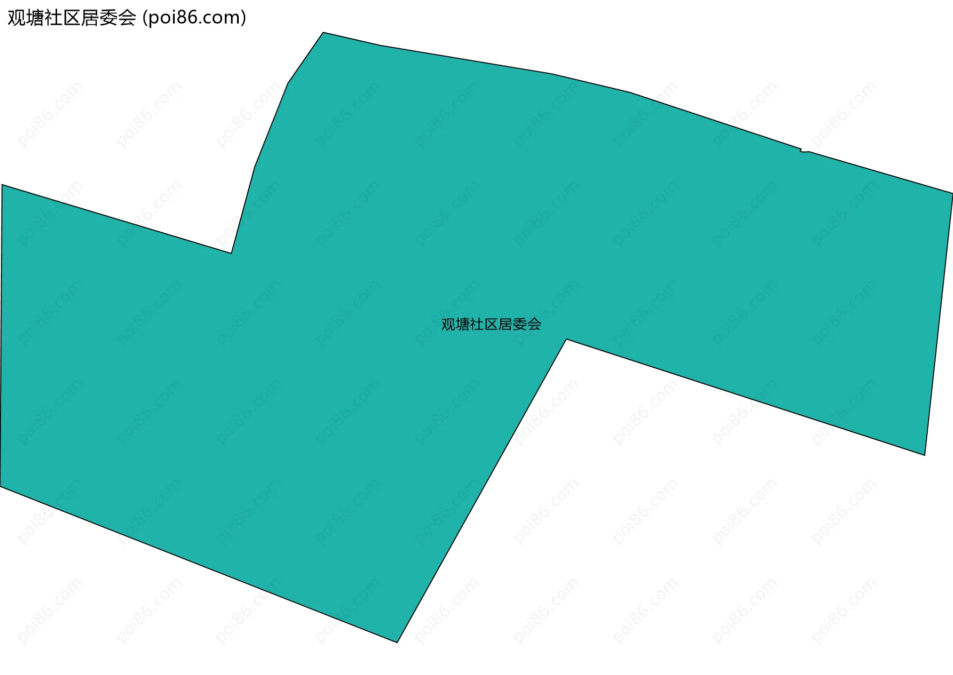观塘社区居委会边界地图