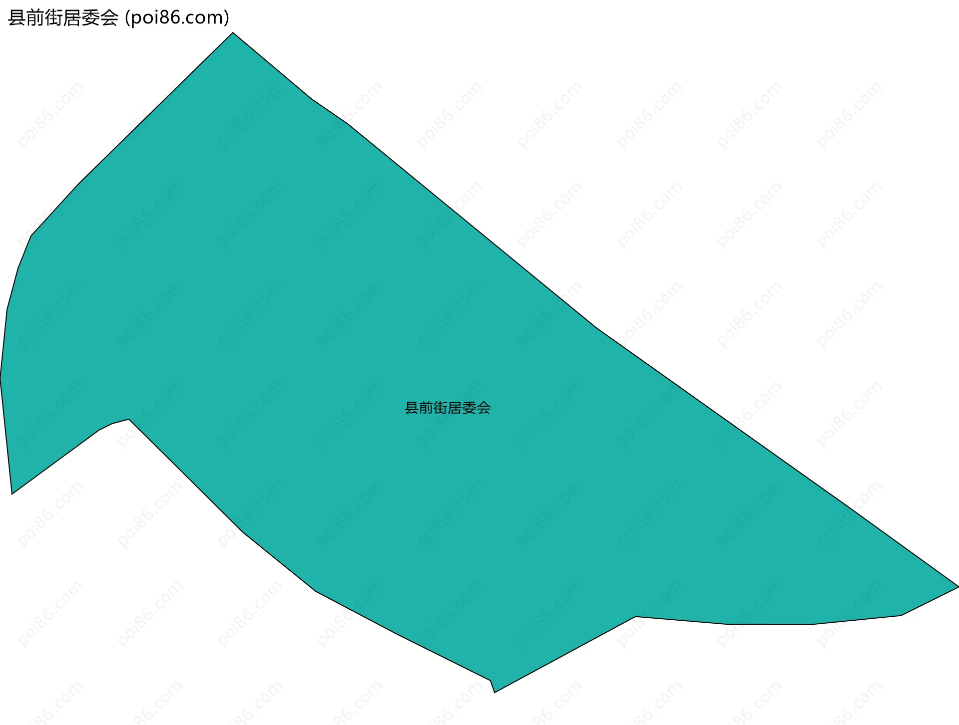 县前街居委会边界地图