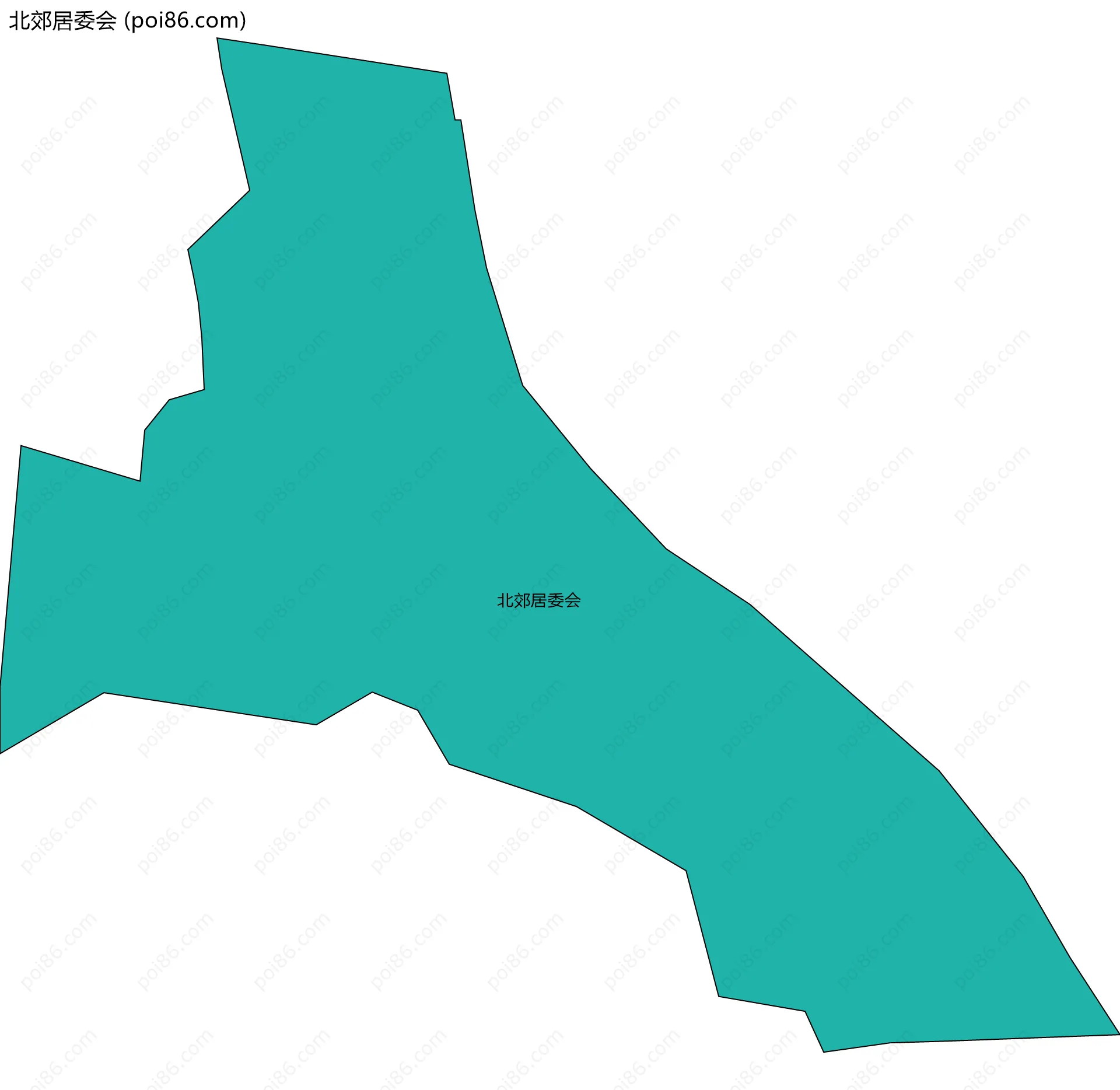 北郊居委会边界地图