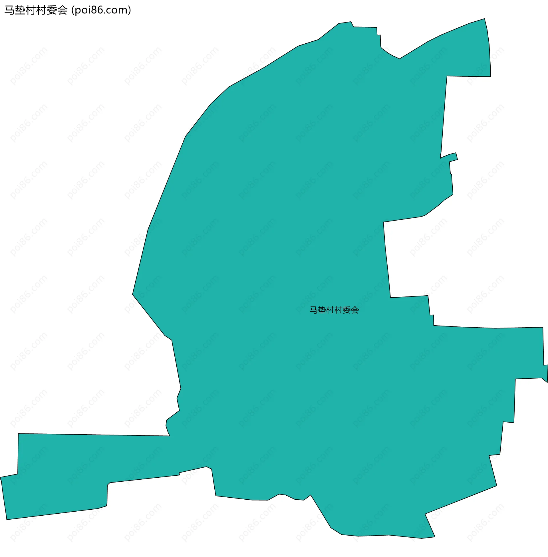 马垫村村委会边界地图