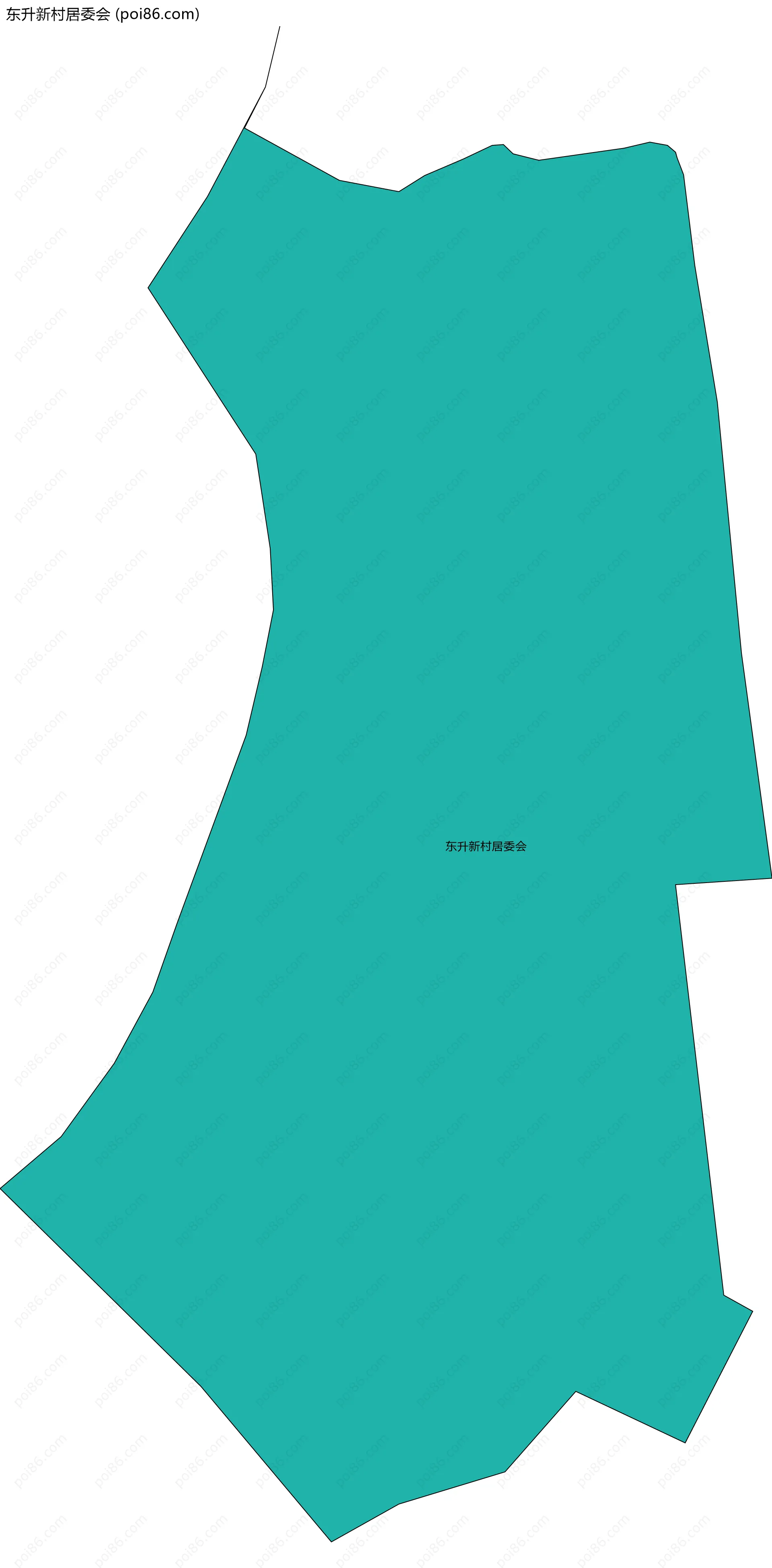 东升新村居委会边界地图