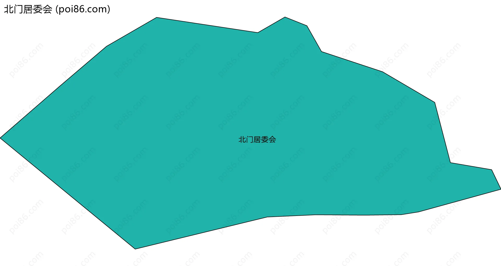 北门居委会边界地图