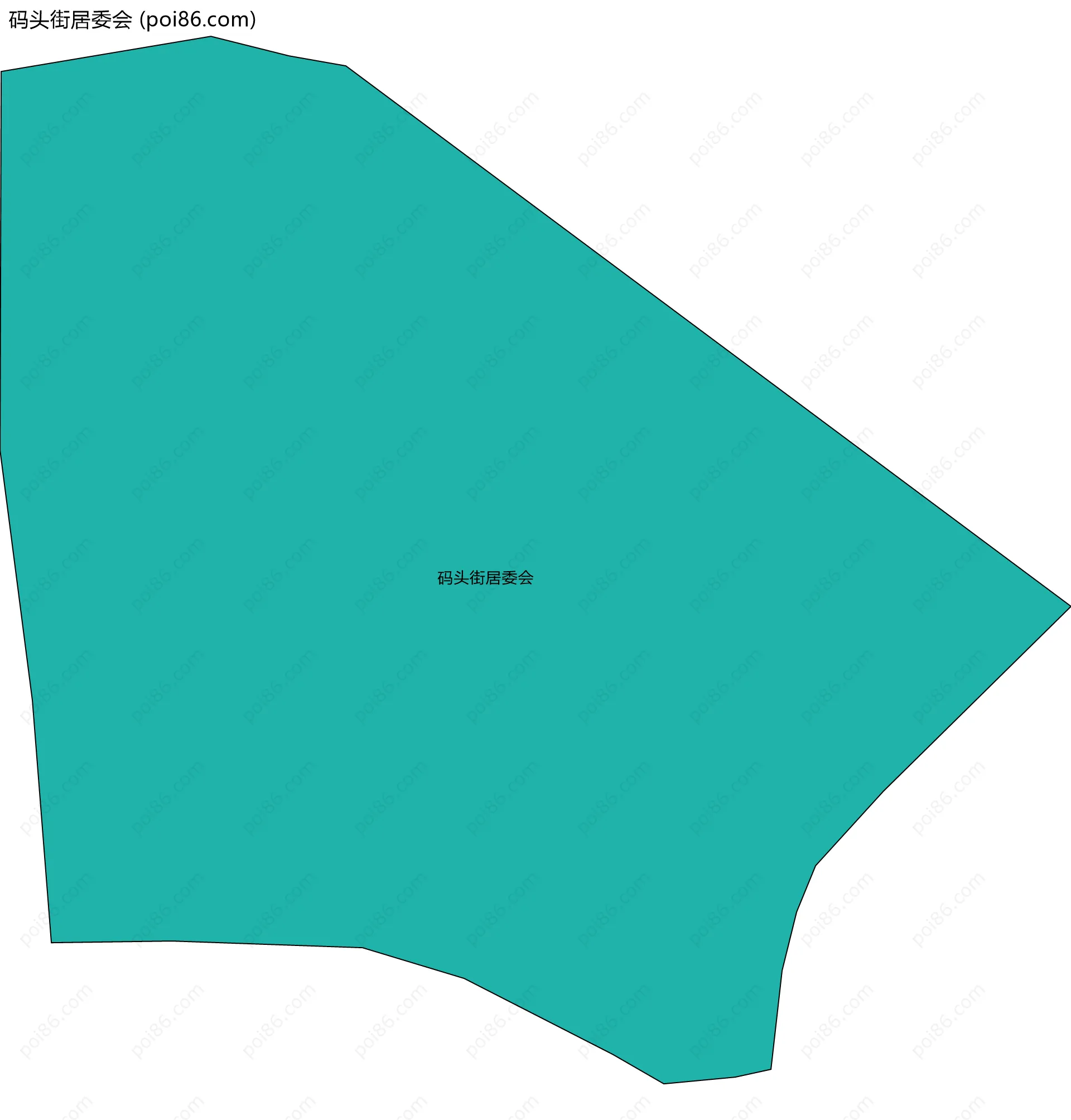 码头街居委会边界地图