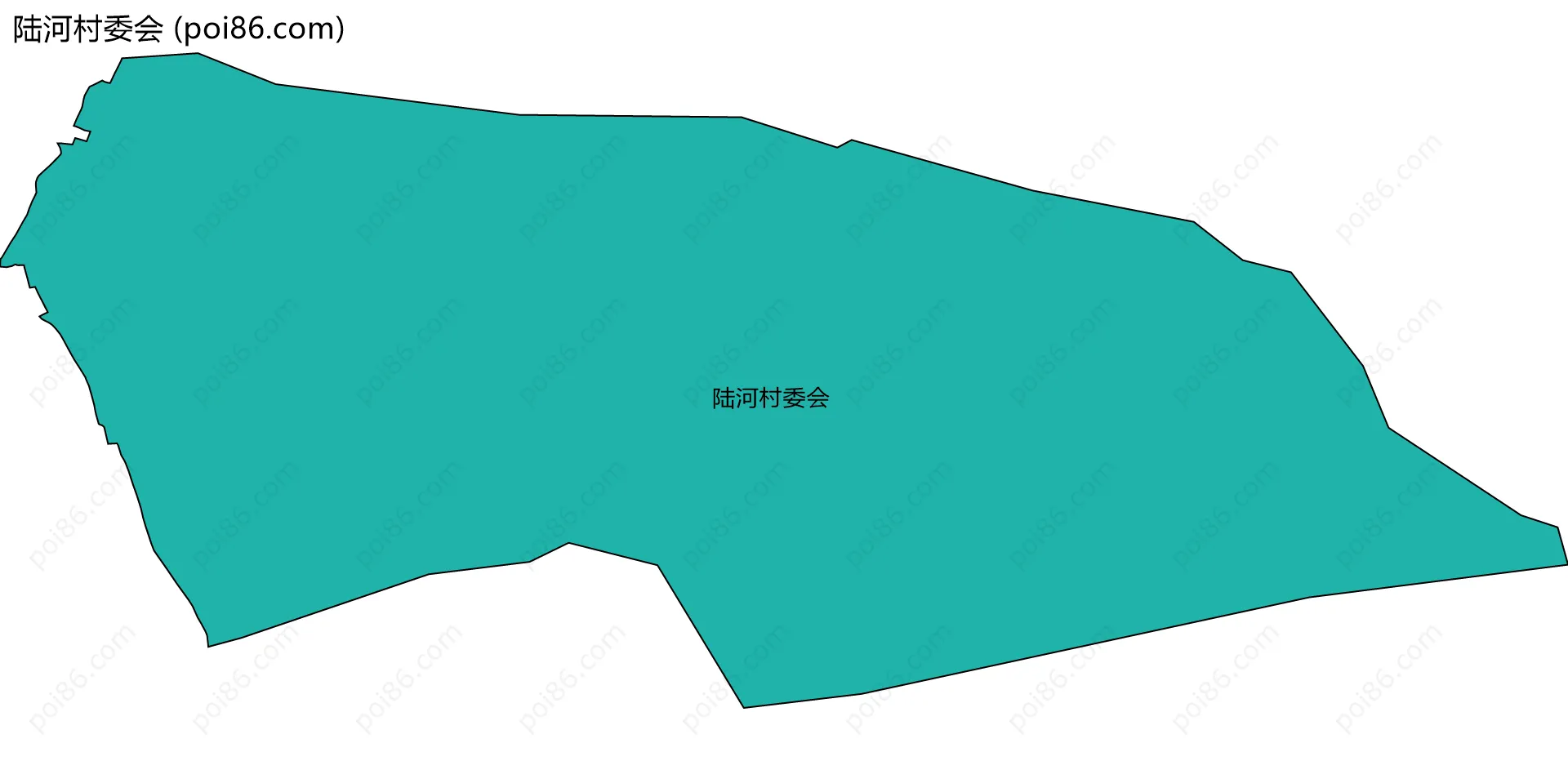 陆河村委会边界地图