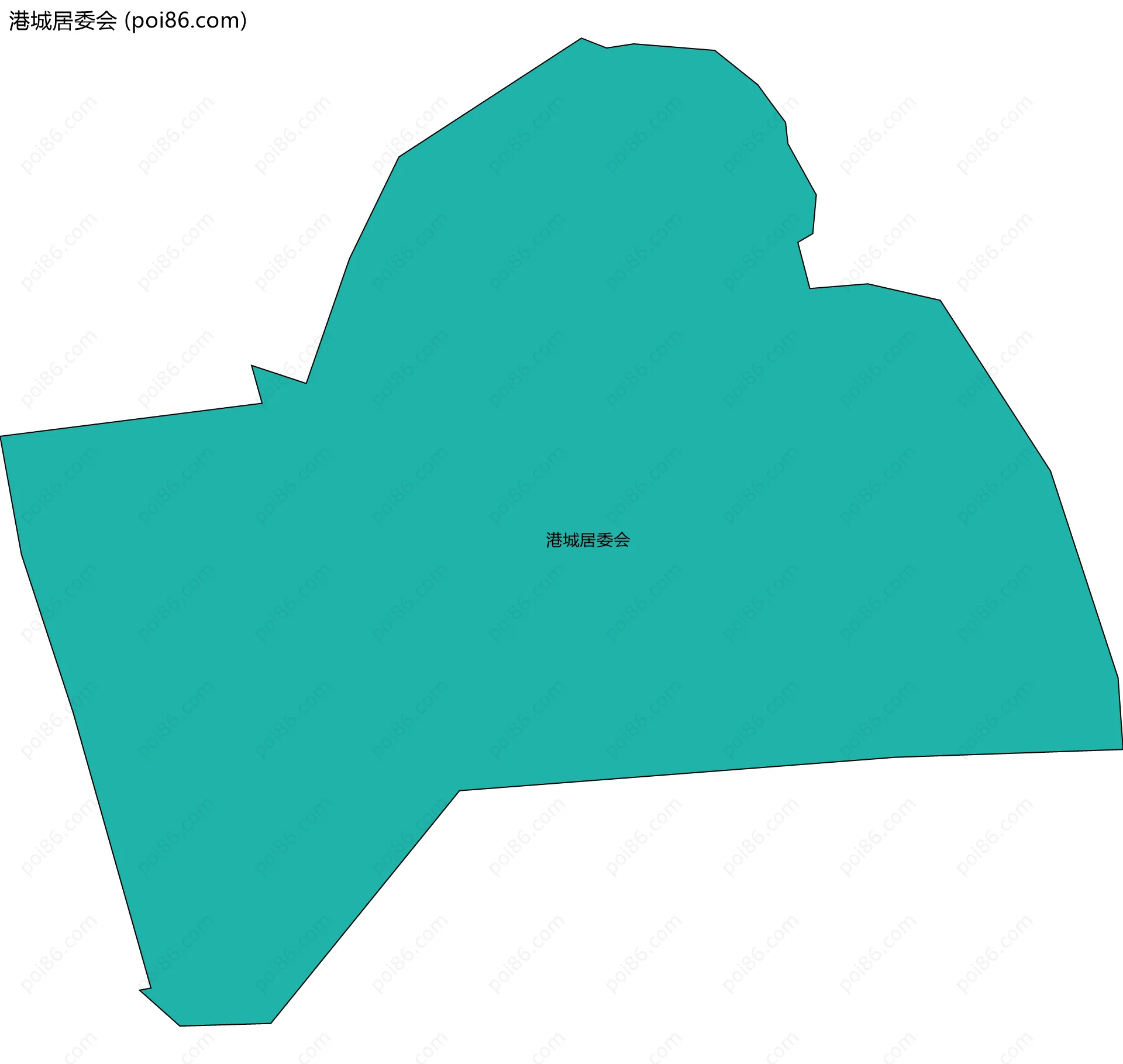 港城居委会边界地图