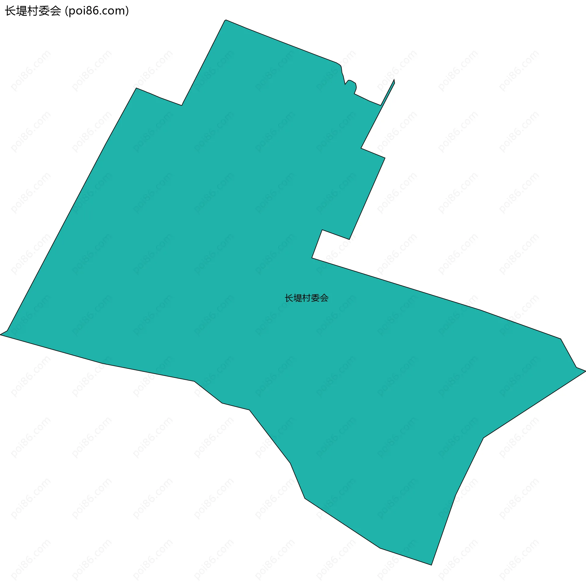 长堤村委会边界地图