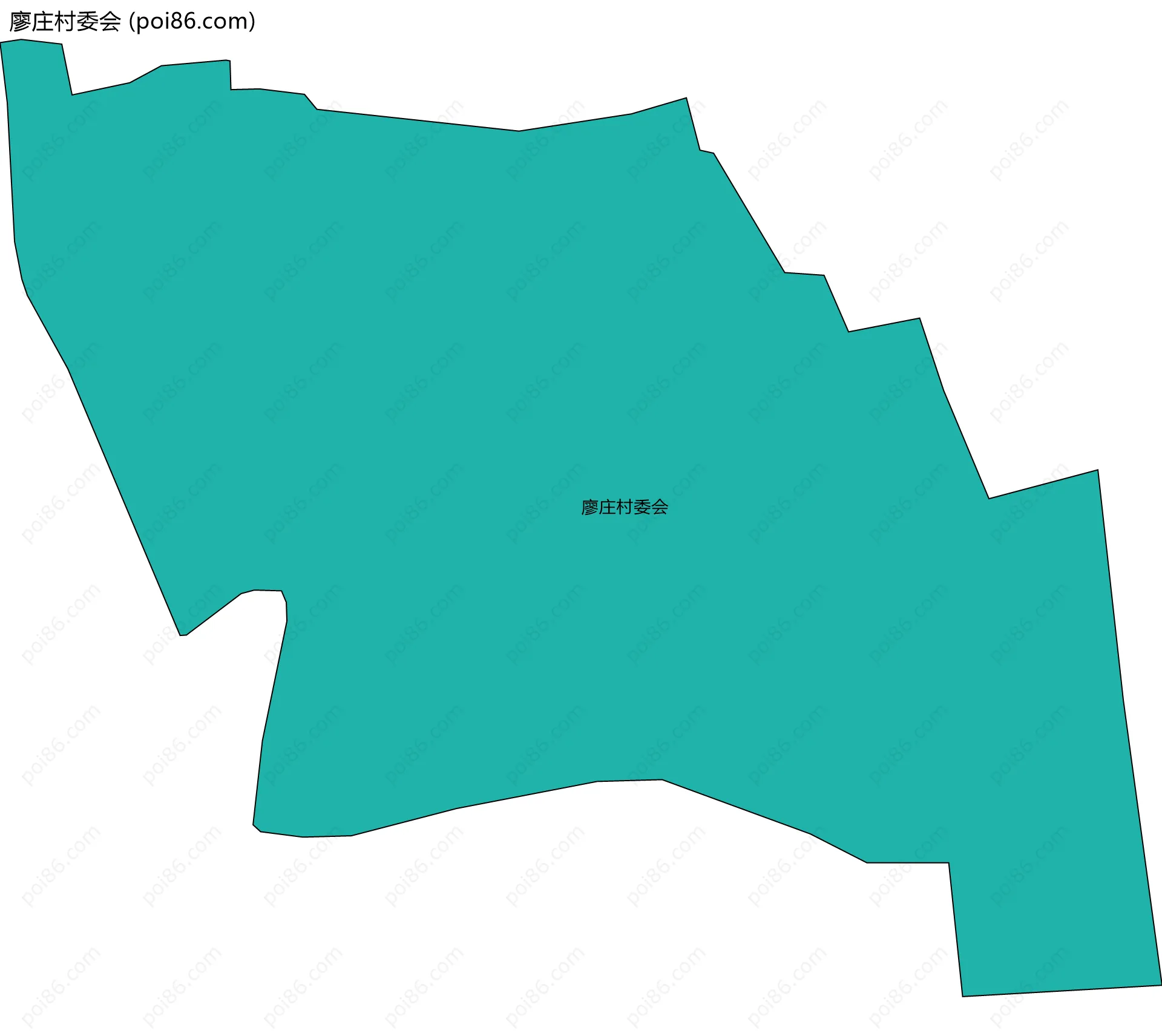 廖庄村委会边界地图