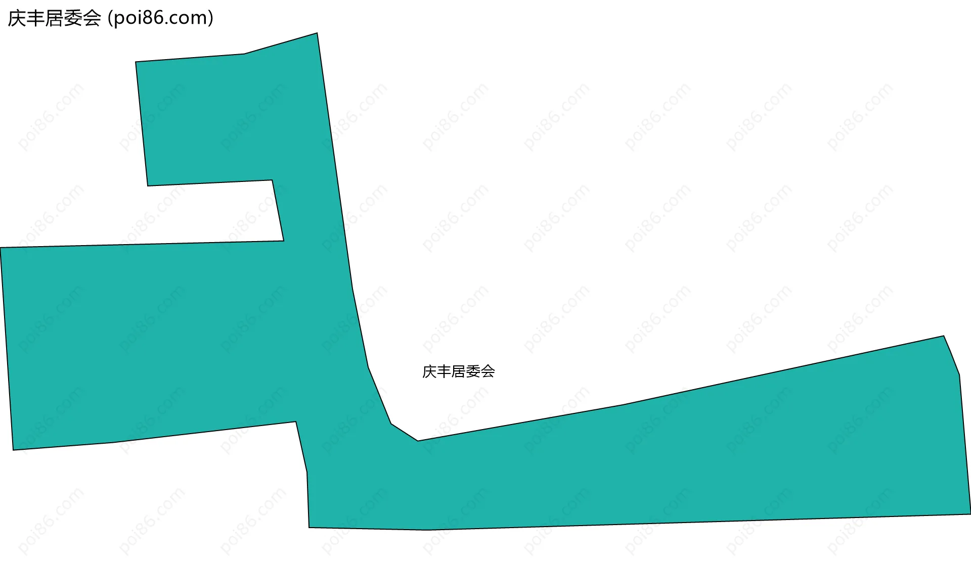 庆丰居委会边界地图