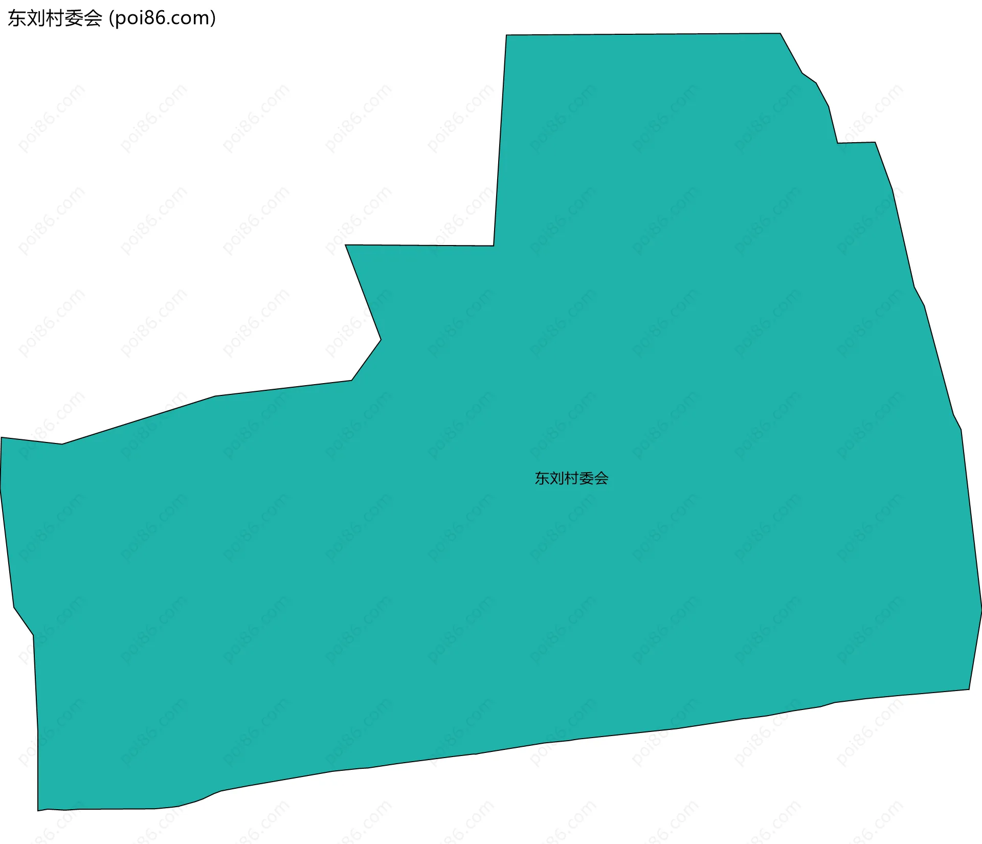 东刘村委会边界地图