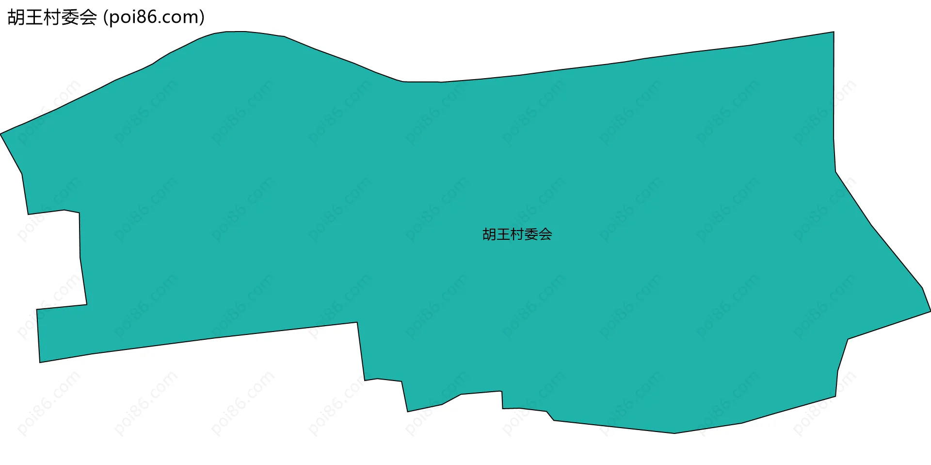 胡王村委会边界地图