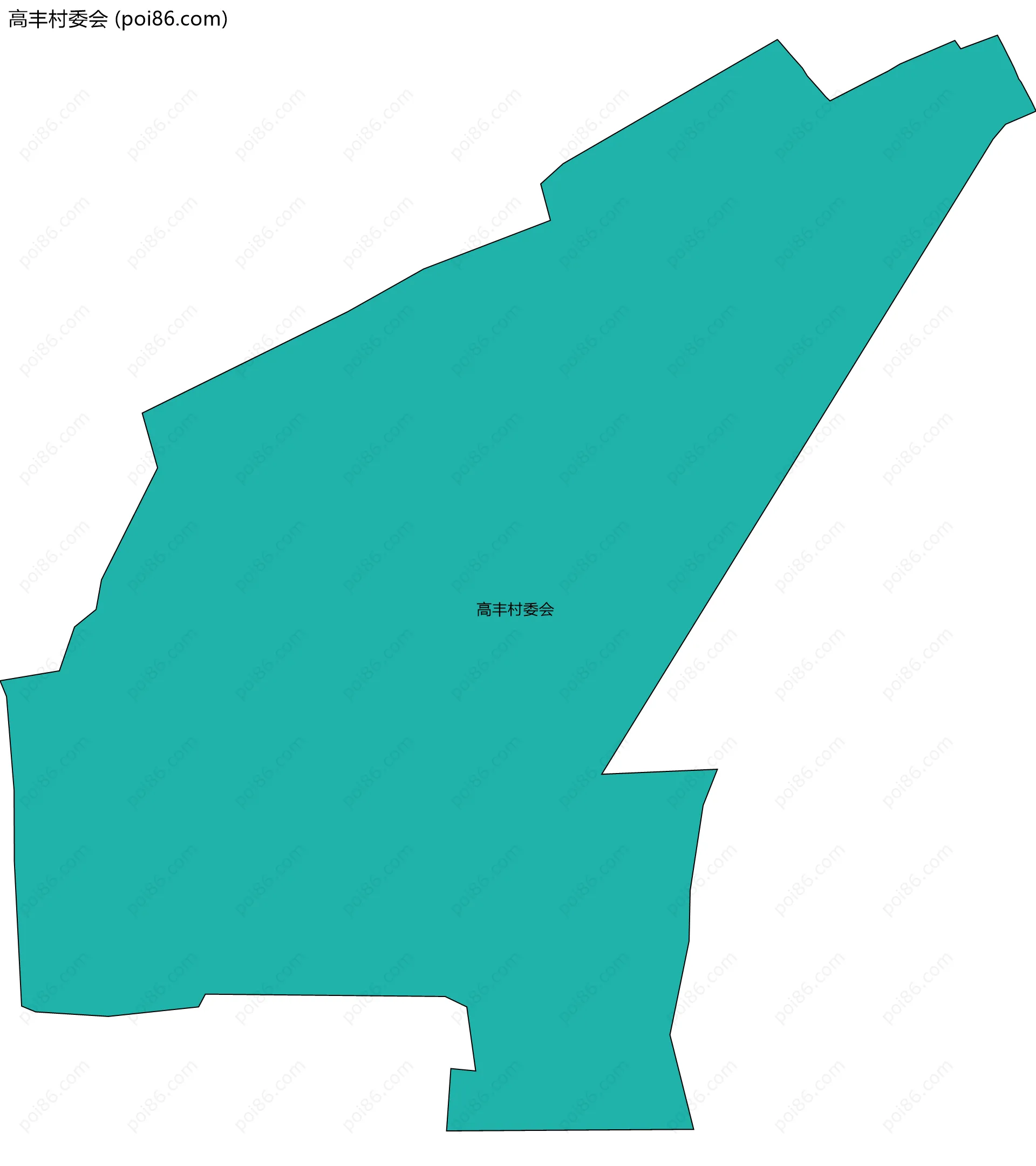 高丰村委会边界地图