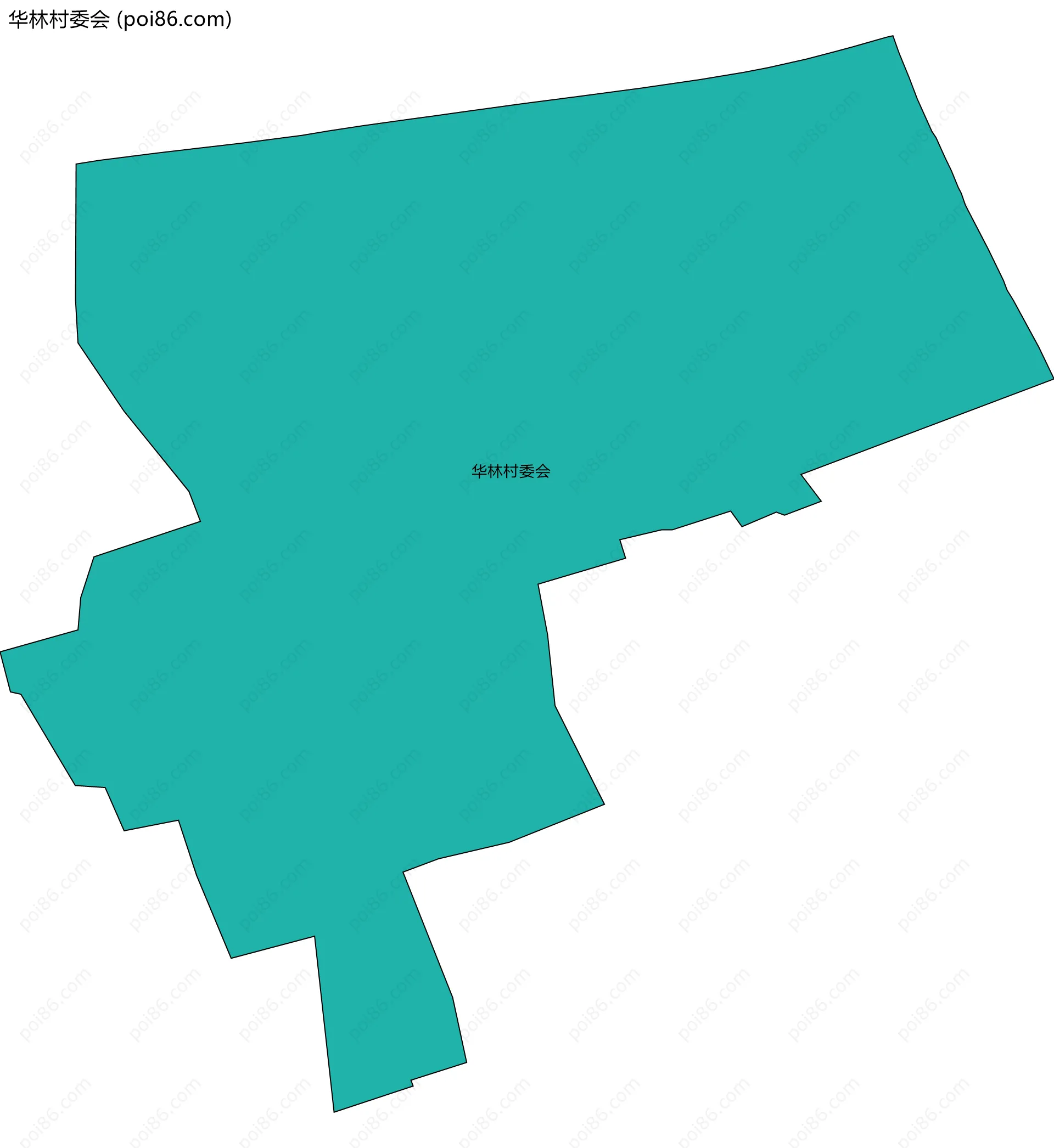 华林村委会边界地图