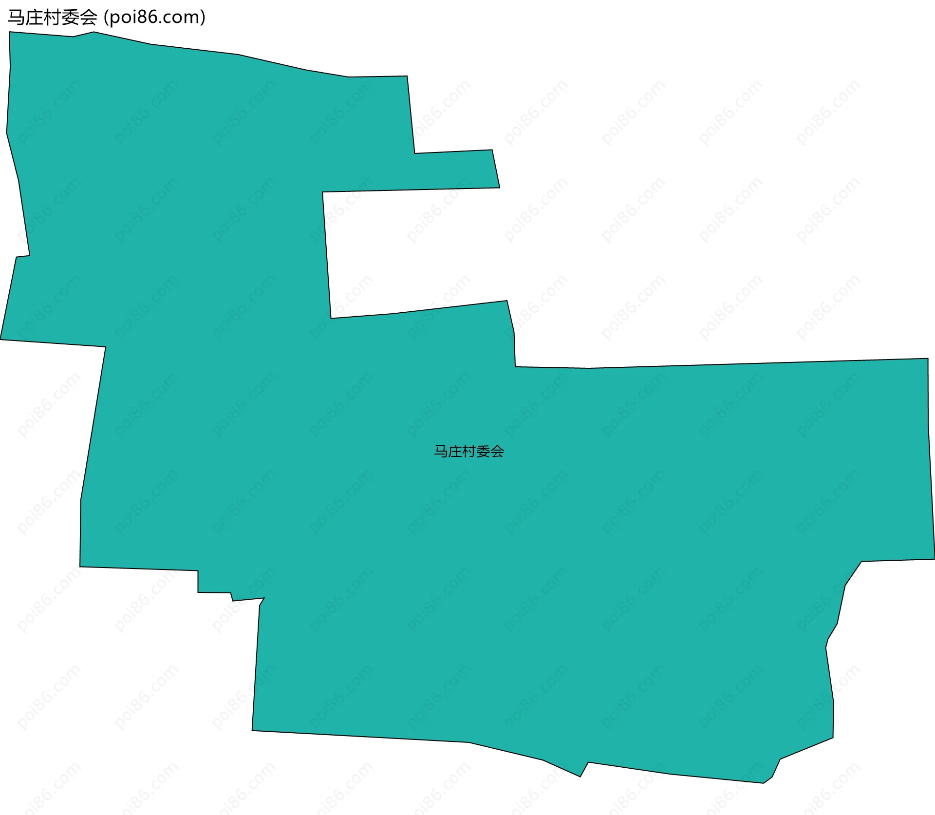 马庄村委会边界地图