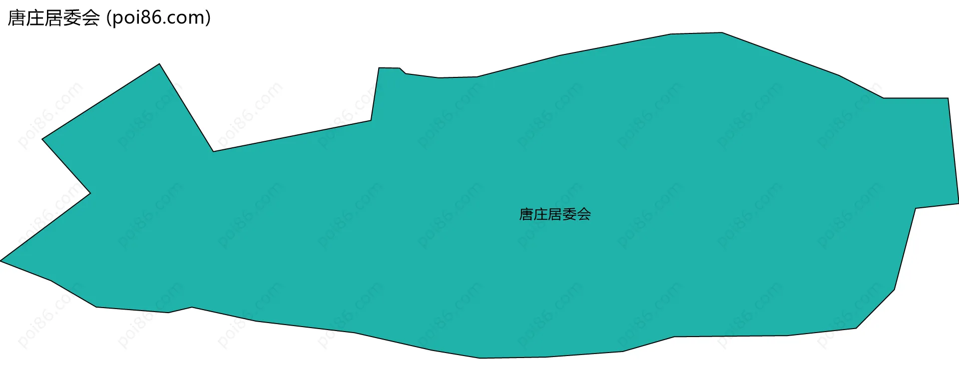 唐庄居委会边界地图