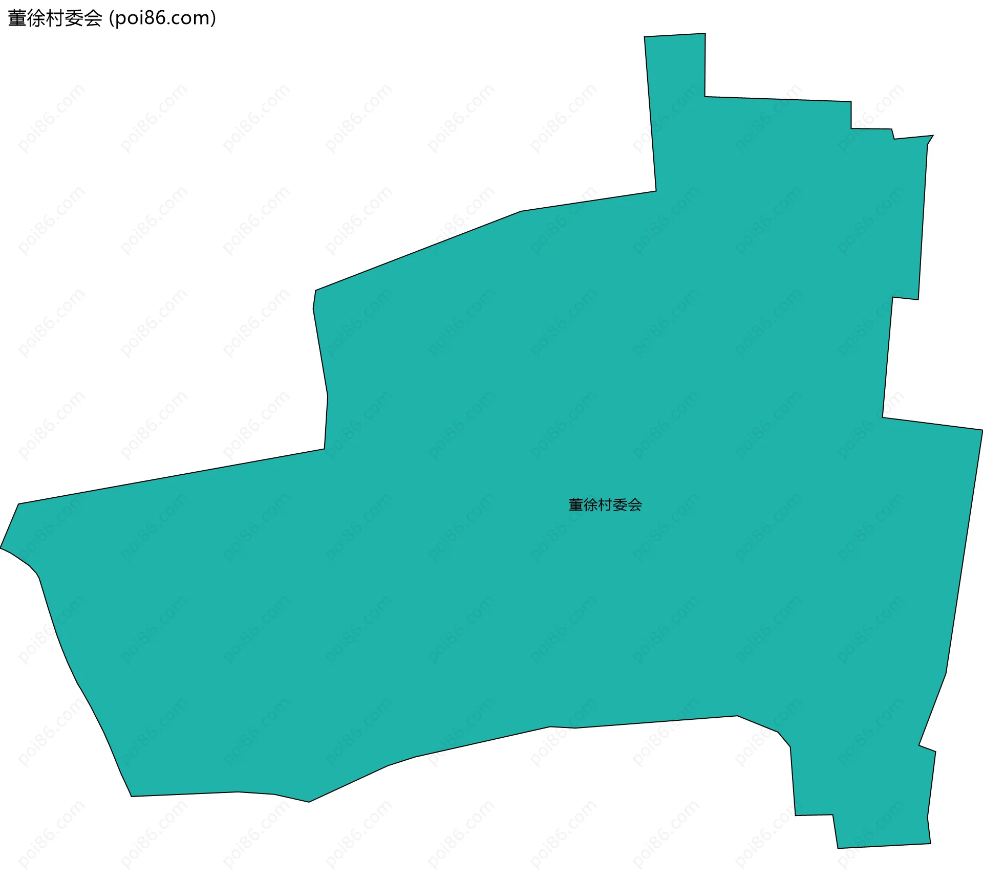 董徐村委会边界地图