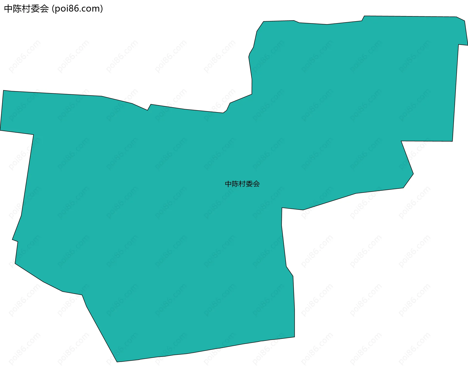 中陈村委会边界地图