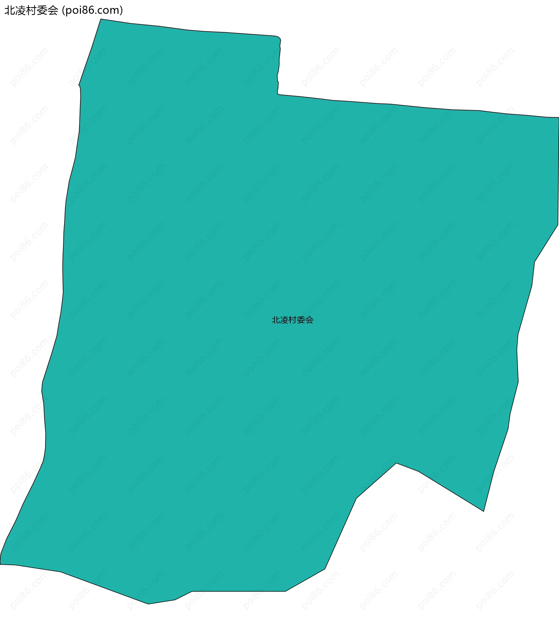 北凌村委会边界地图