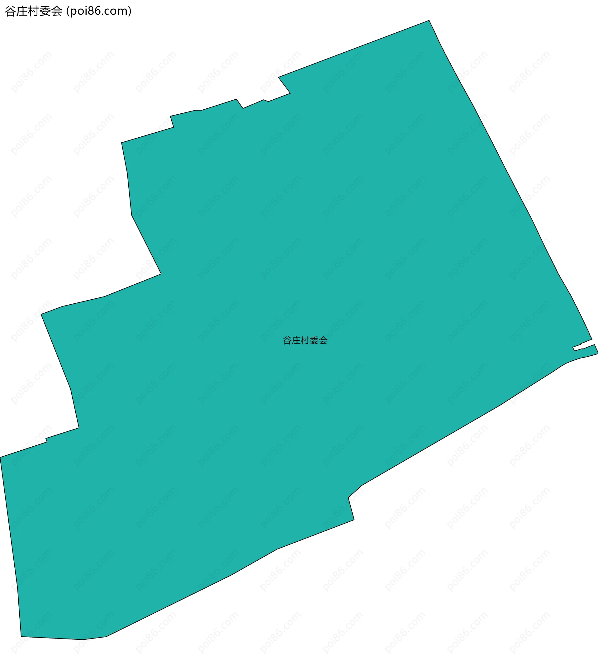 谷庄村委会边界地图