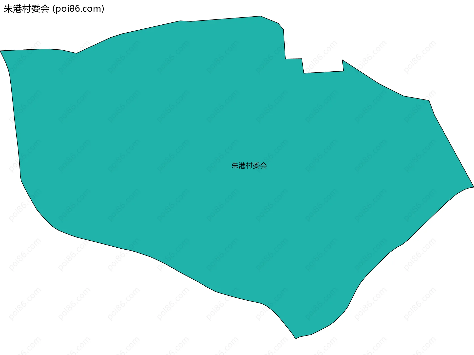 朱港村委会边界地图