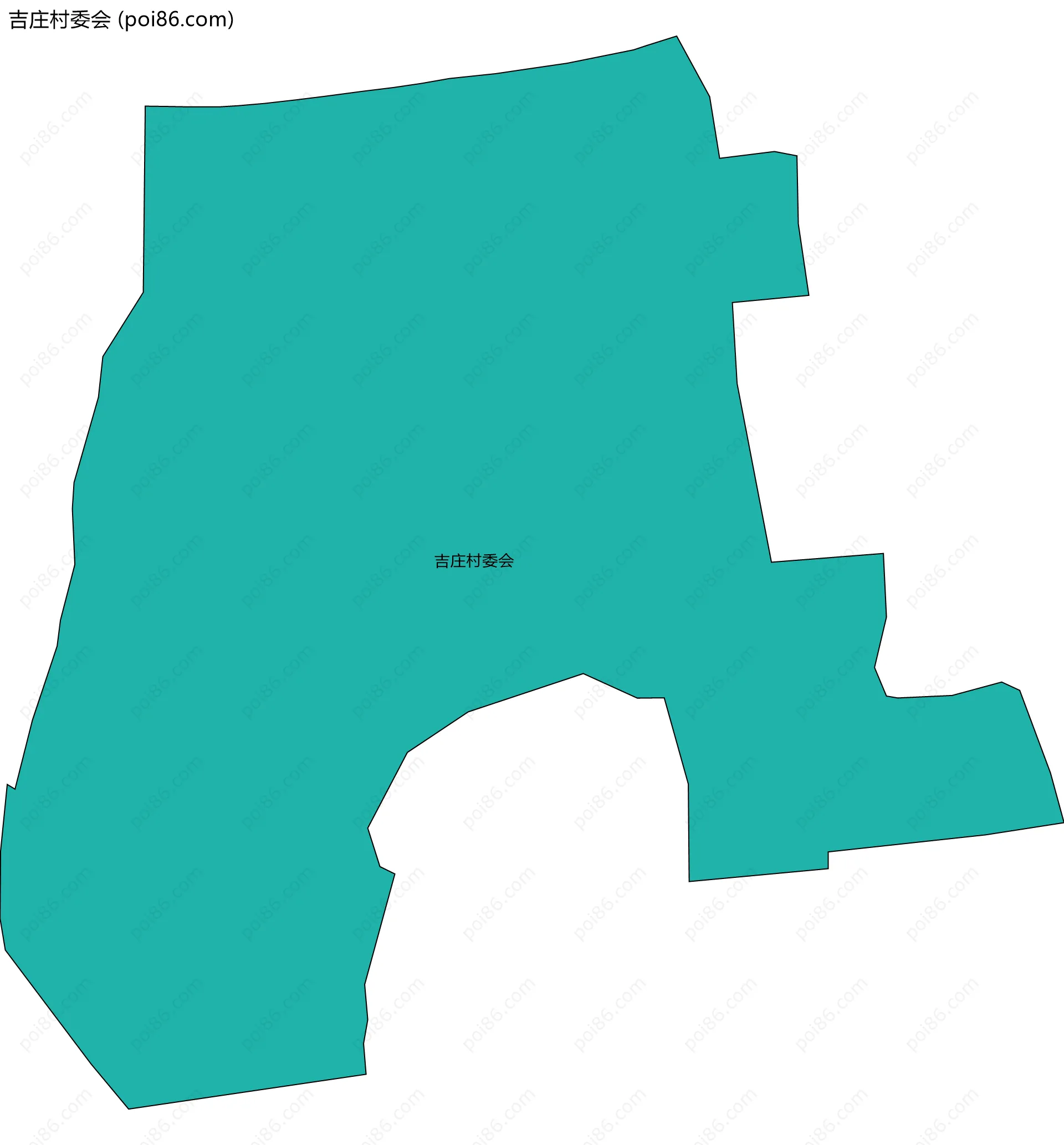 吉庄村委会边界地图