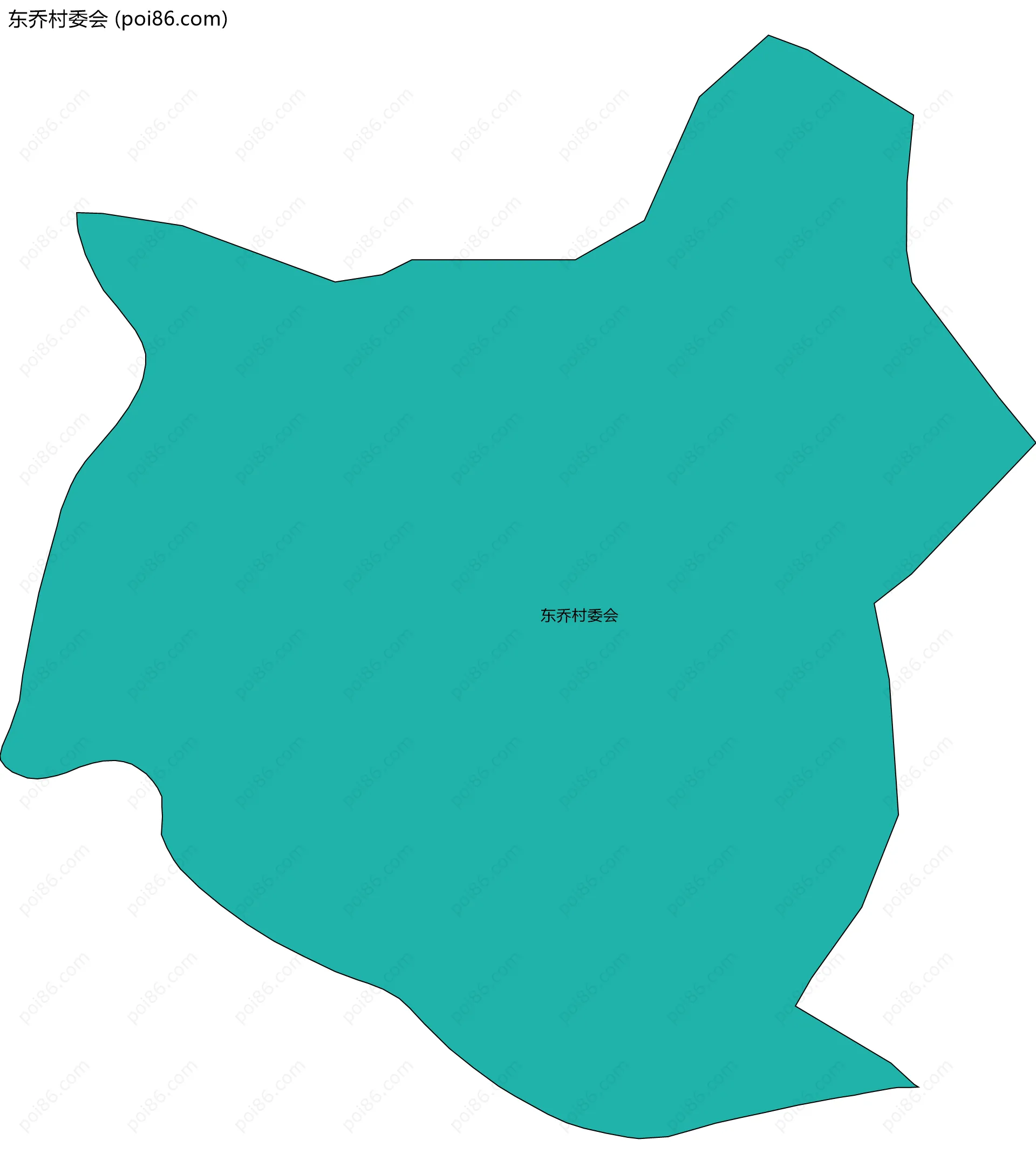 东乔村委会边界地图