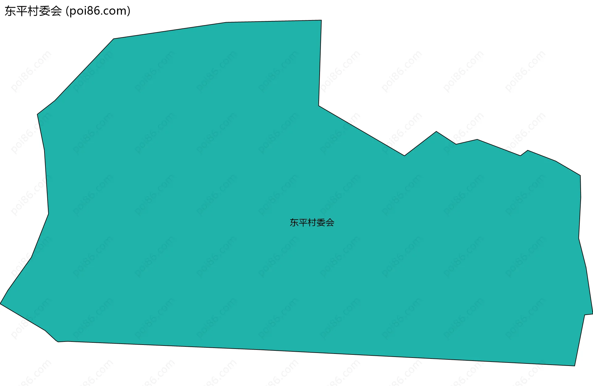 东平村委会边界地图