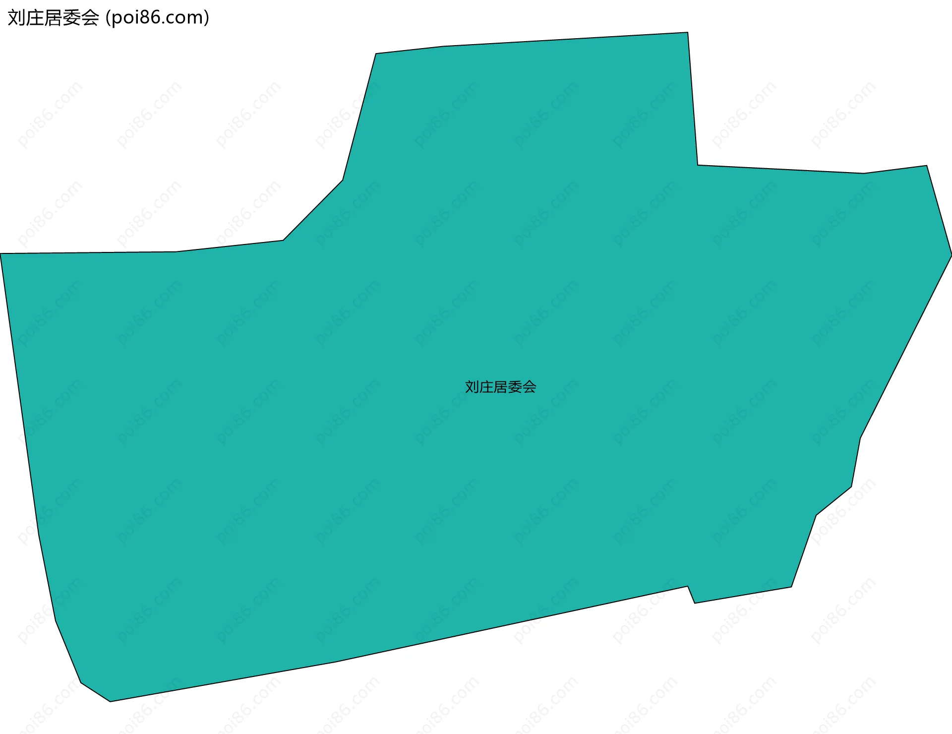 刘庄居委会边界地图