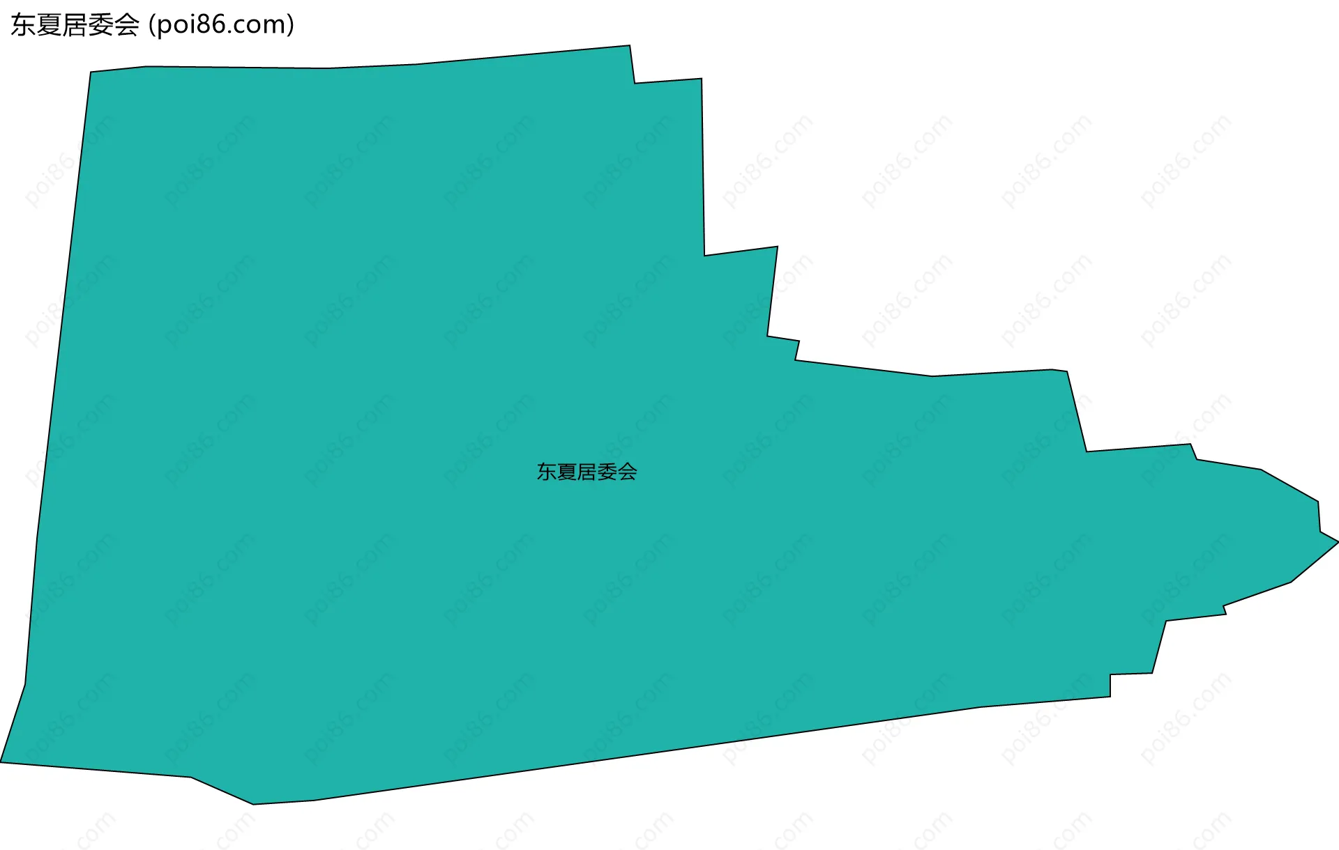 东夏居委会边界地图