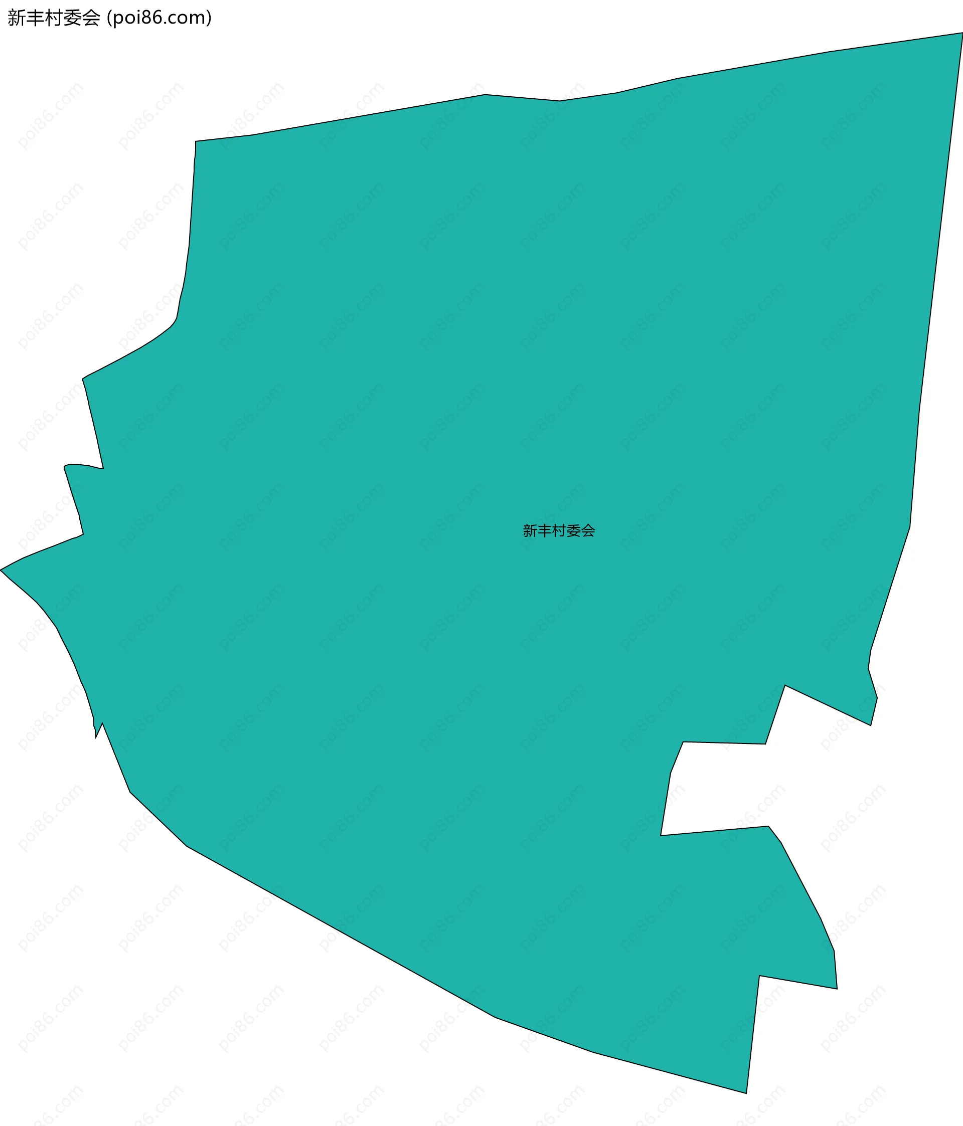 新丰村委会边界地图