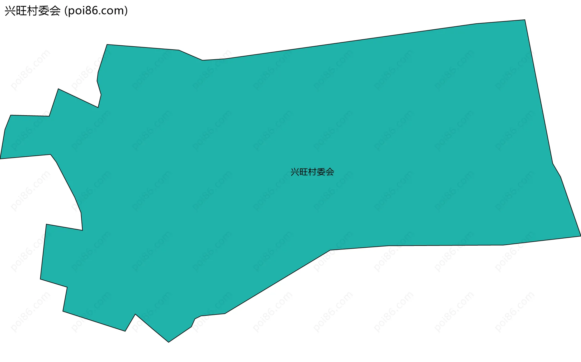 兴旺村委会边界地图